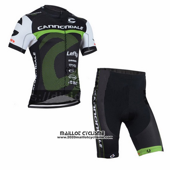 2016 Maillot Ciclismo Canonodale Vert et Noir Manches Courtes et Cuissard
